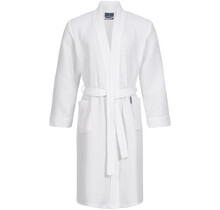 Morgenstern badjas Luca wafelstof Kimono 120cm Wit S