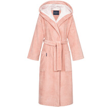 Morgenstern damesbadjas met capuchon Geena 2 oudroze Maat L