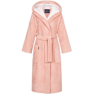 Morgenstern damesbadjas met capuchon Geena 2 oudroze Maat L