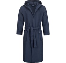 Morgenstern badjas Andrea wafelstof met Capuchon 120cm Navy L