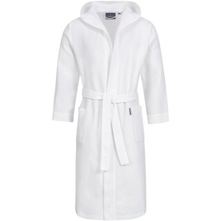 Morgenstern badjas Andrea wafelstof met Capuchon 120cm Wit XXL