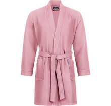 Morgenstern badjas Sascha wafelstof Kimono 100cm Poederroze S