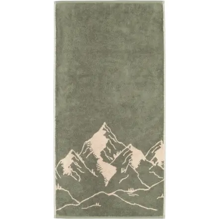 Cawö Alpenchic Edition 6269 Handdoek 50x100 spargroen
