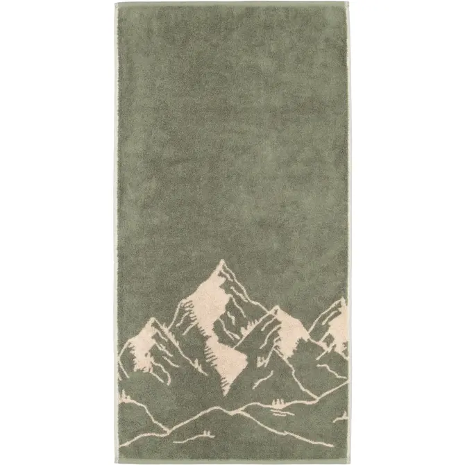Cawö Alpenchic Edition Handdoek 50x100 spargroen