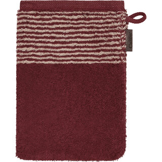 Cawö Two-Tone Washandje 16x22 bordeaux