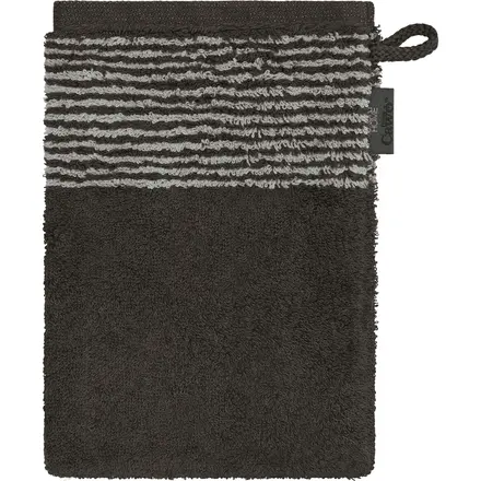 Cawö Two-Tone Washandje 16x22 basalt