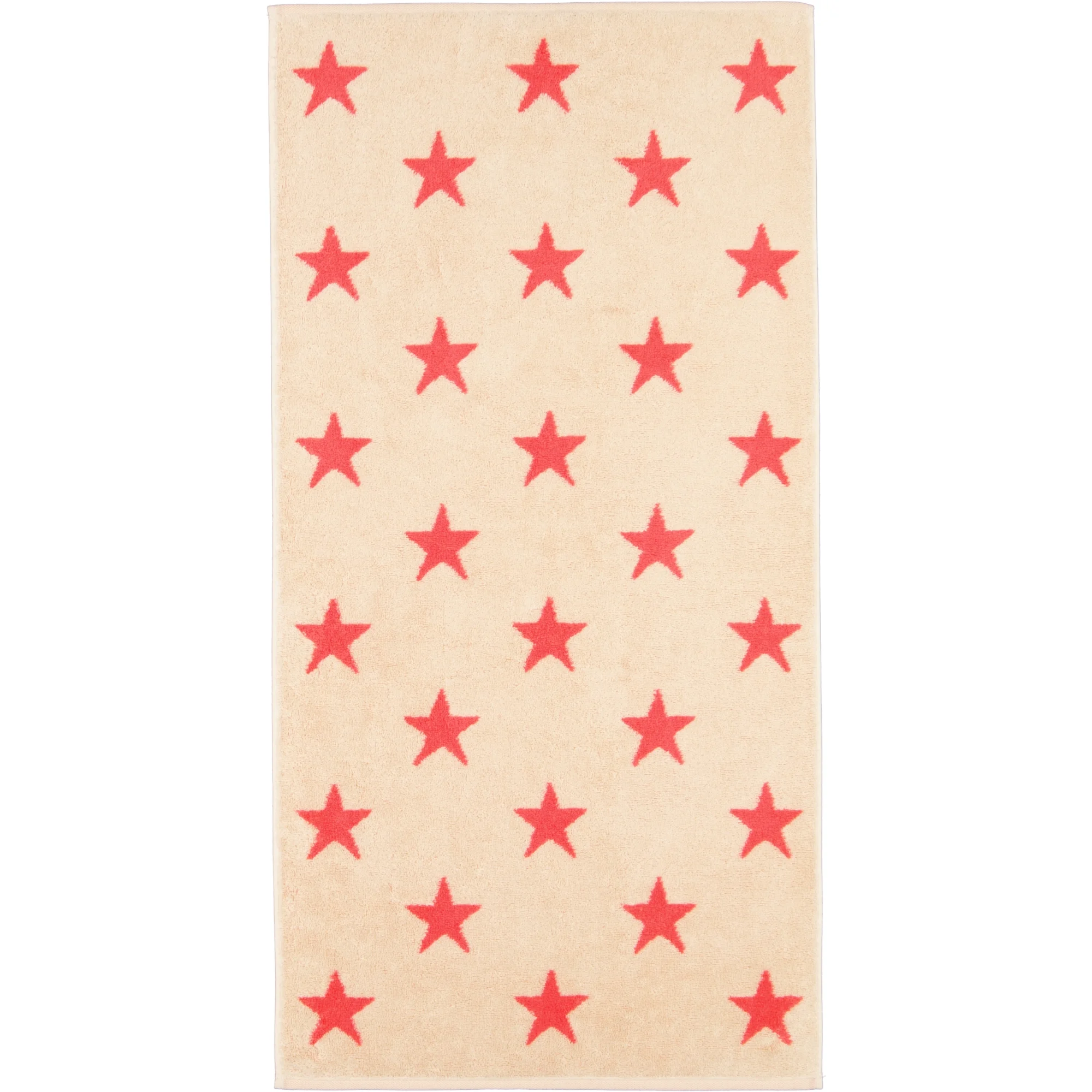 Cawö Cawö New Stars 6260 Handdoek 50x100 beige/pink