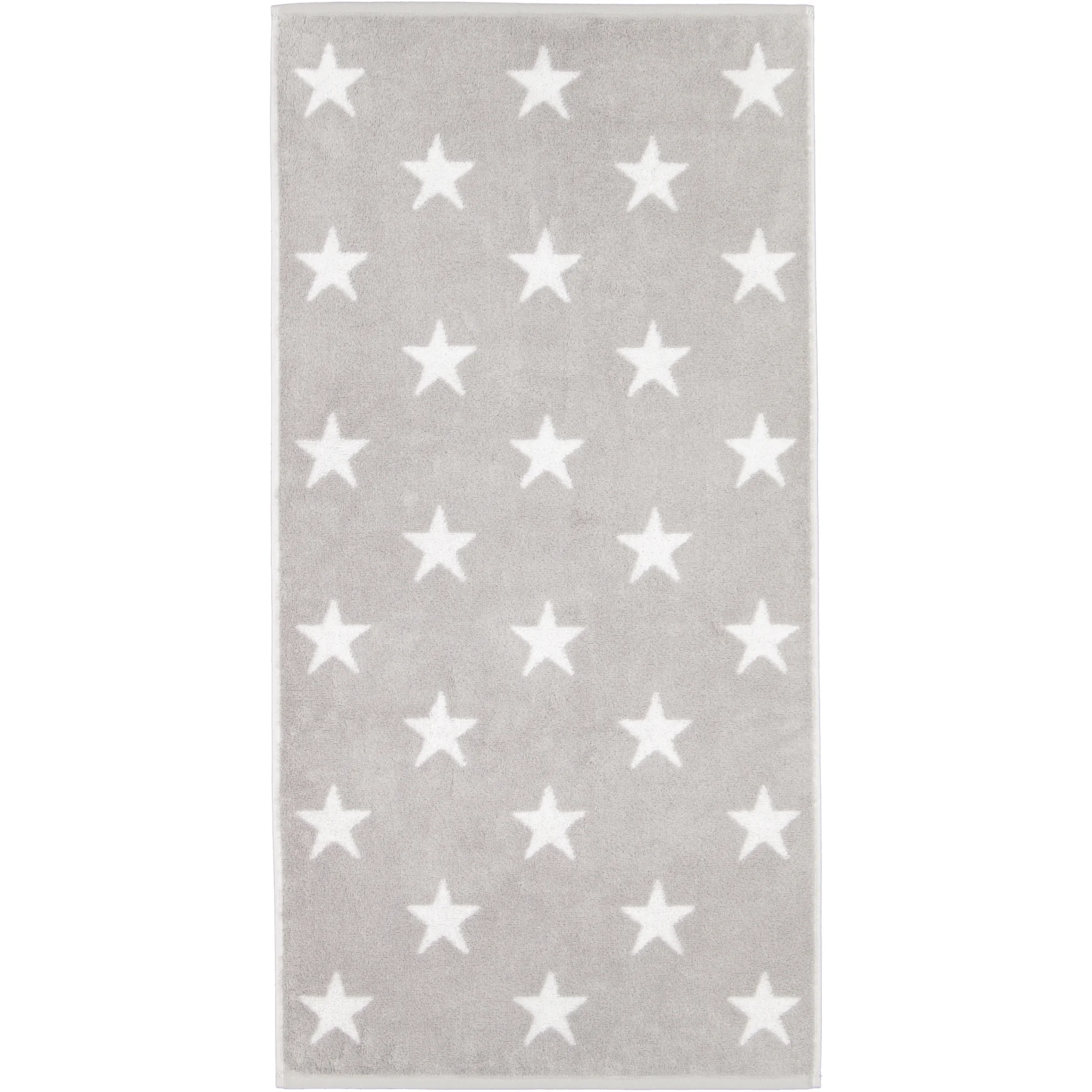 Cawö Cawö New Stars 6260 Handdoek 50x100 platin/wit