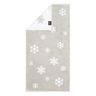 Cawö Winter Edition 6270 Handdoek 50x100 platin/wit
