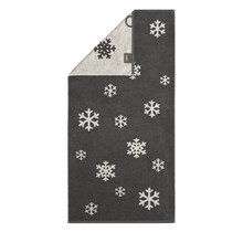Cawö Winter Edition Handdoek 50x100 basalt/platin