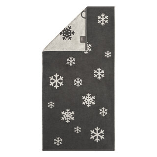 Cawö Winter Edition 6270 Handdoek 50x100 basalt/platin