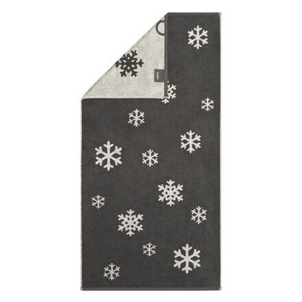 Cawö Winter Edition 6270 Handdoek 50x100 basalt/platin