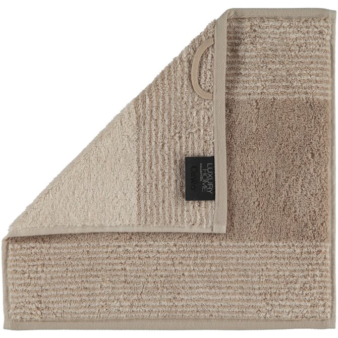 Cawö Two-Tone Gezichtsdoekje Zand 30x30 Cawö Two-Tone Gezichtsdoekje Zand 30x30