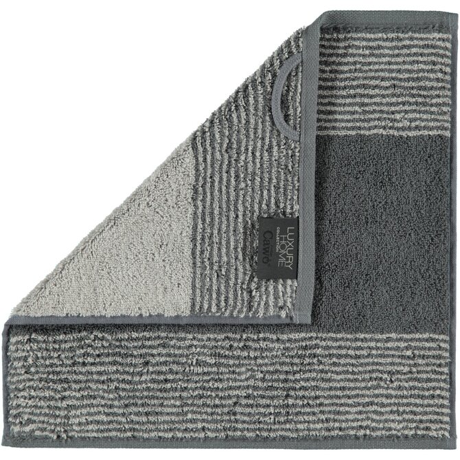 Cawö Two-Tone Gezichtsdoekje Leisteen 30x30 Cawö Two-Tone Gezichtsdoekje Leisteen 30x30