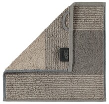 Cawö Two-Tone Gezichtsdoekje Grafiet 30x30