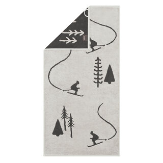 Cawö Winter Edition 6272 Handdoek 50x100 platin/basalt