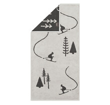 Cawö Winter Edition Douchelaken 70x140 platin/basalt