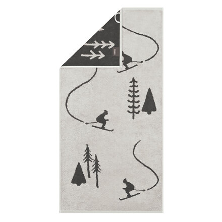 Cawö Winter Edition 6272 Douchelaken 70x140 platin/basalt