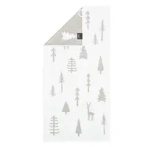 Cawö Winter Edition Douchelaken 70x140 wit/platin