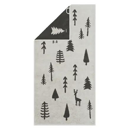 Cawö Winter Edition 6273 Douchelaken 70x140 platin/basalt