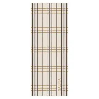 Cawö Sauna Check Saunadoek 80x200 natur