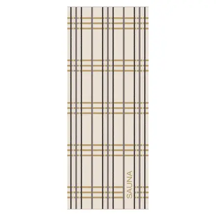 Cawö Sauna Check Saunadoek 80x200 natur