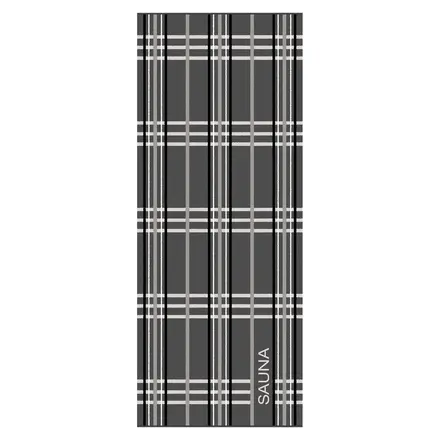 Cawö Sauna Check Saunadoek 80x200 anthrazit