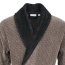 Carl Ross Carl Ross badjas met sjaalkraag 660200 deep Khaki/deep black 48/50