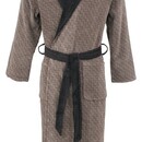 Carl Ross Carl Ross badjas met sjaalkraag 660200 deep Khaki/deep black 52/54