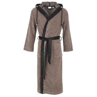 Carl Ross badjas met capuchon 660300 deep Khaki/deep black 48/50