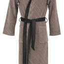 Carl Ross Carl Ross badjas met capuchon 660300 deep Khaki/deep black 60/62