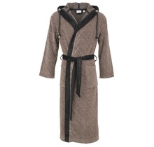 Carl Ross badjas met capuchon 660300 deep Khaki/deep black 60/62