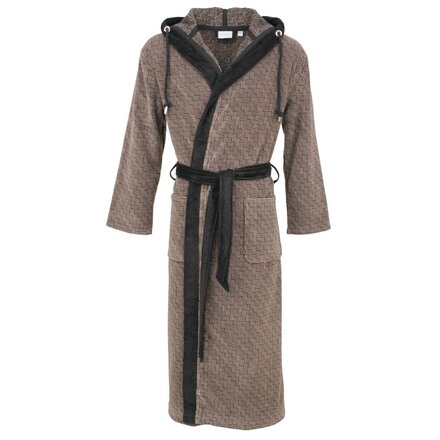 Carl Ross badjas met capuchon 660300 deep Khaki/deep black 60/62