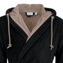 Carl Ross Carl Ross Unisex badjas met capuchon 661300 deep Khaki/deep black M