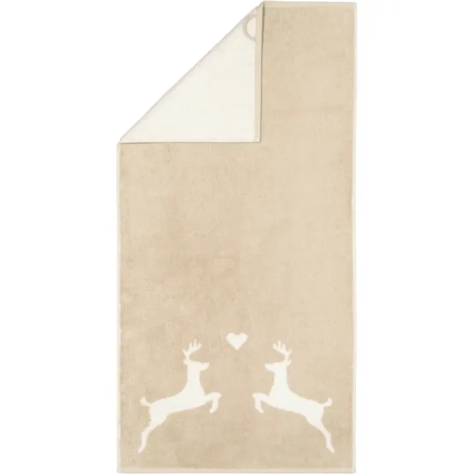 Cawö Alpenchic Edition Hert 6228 Handdoek 50x100 beige