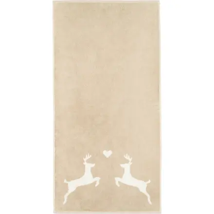 Cawö Alpenchic Edition Hert 6228 Gastendoekje 30x50 beige