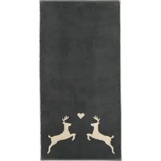 Cawö Alpenchic Edition Hert 6228 Douchelaken 70x140 grijs