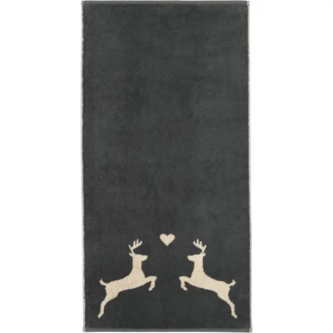 Cawö Alpenchic Edition Hert 6228 Douchelaken 70x140 grijs