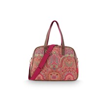 Pip Studio Tovy Weekend Bag Small Jabali Red 40x15x30cm