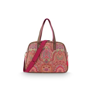 Pip Studio Tovy Weekend Bag Small Jabali Red 40x15x30cm
