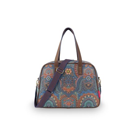 Pip Studio Tovy Weekend Bag Small Jabali Blue 40x15x30cm
