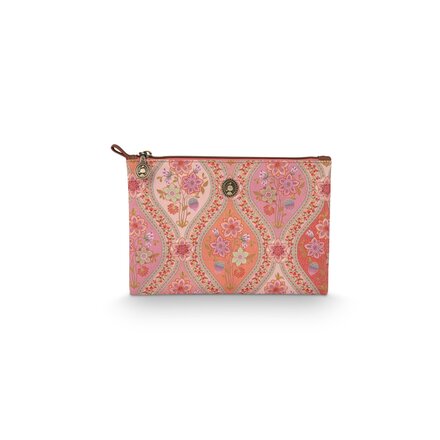 Pip Studio Charly Cosmetic Flat Pouch Medium Ornamento Orange 24x1x15.5cm