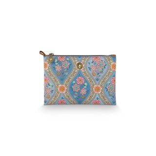 Pip Studio Charly Cosmetic Flat Pouch Medium Ornamento Blue 24x1x15.5cm