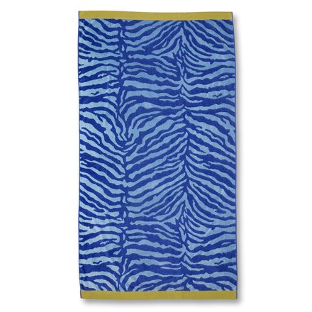 KAAT Amsterdam Strandlaken Zayda Blauw 100x180 cm