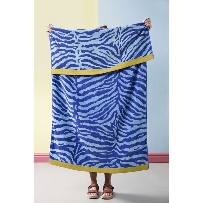 KAAT Amsterdam Strandlaken Zayda Blauw 100x180 cm