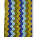 KAAT Amsterdam Strandlaken Waves Blauw Groen 100x180 cm