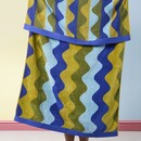 KAAT Amsterdam Strandlaken Waves Blauw Groen 100x180 cm