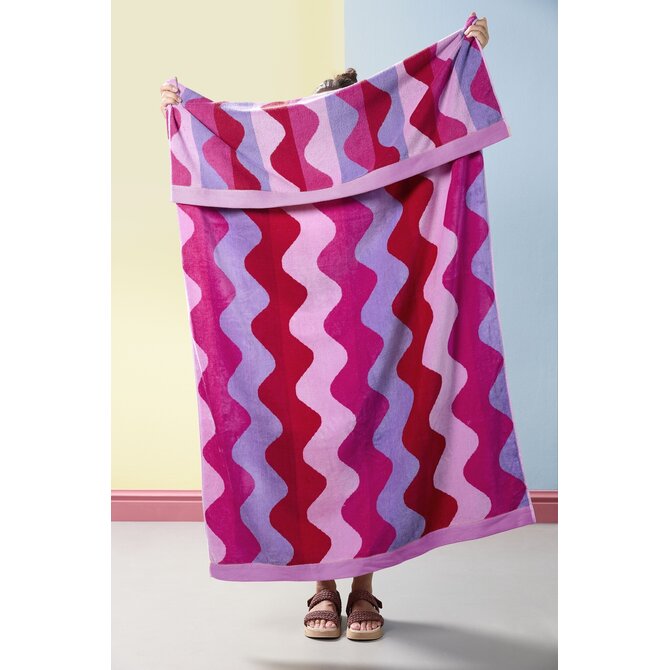 KAAT Amsterdam Strandlaken Waves Multi 100x180 cm