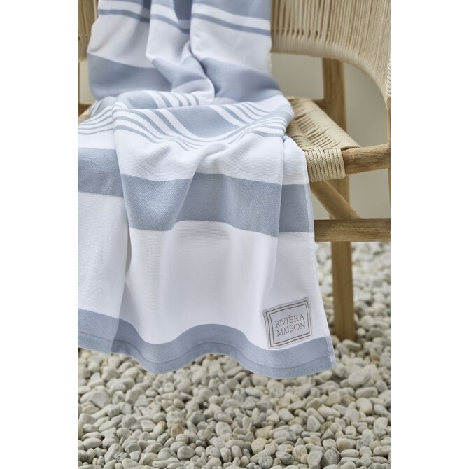 Rivièra Maison Strandlaken Matteo Blauw 90x180 cm