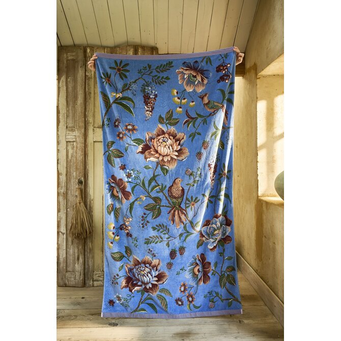 Pip Studio Secret Garden Beachtowel Blauw 100x180 cm